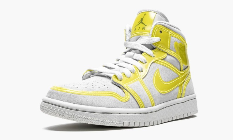 Nike Air Jordan 1 Mid LX 'Opti Yellow' Schoenen Dames Wit Geel Wit Nederland | 134582-JVU