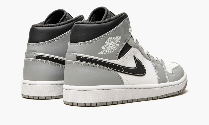 Nike Air Jordan 1 Mid 'Light Smoke Grey 2.0' Schoenen Heren Grijs Wit Nederland | 456920-TLN