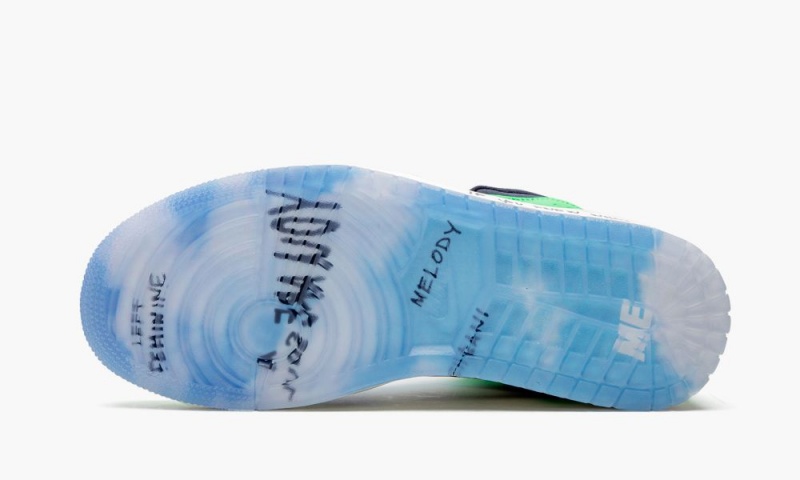 Nike Air Jordan 1 Mid 'Melody Ehsani - Fearless' Schoenen Dames Wit Zwart Blauw Nederland | 920785-WEN