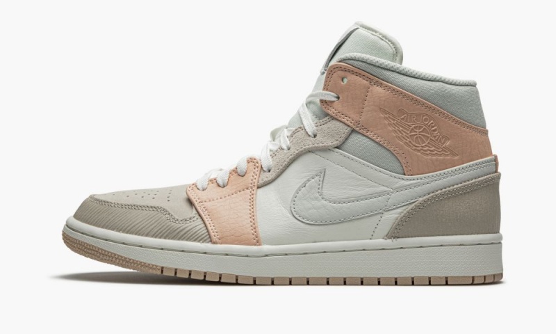Nike Air Jordan 1 Mid 'Milan' Schoenen Heren Lichtbeige Roze Nederland | 625978-DKC