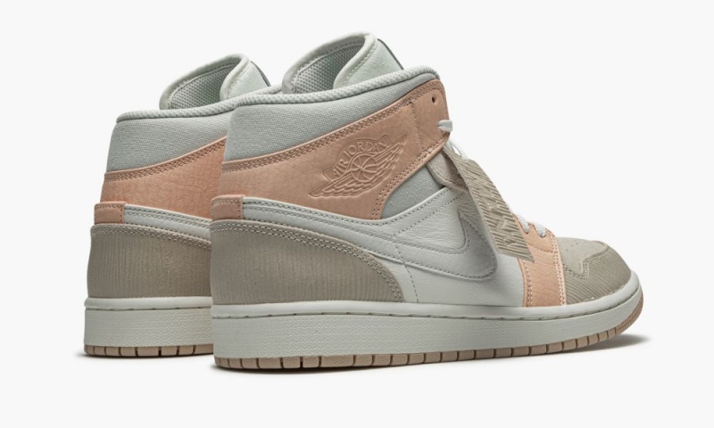 Nike Air Jordan 1 Mid 'Milan' Schoenen Heren Lichtbeige Roze Nederland | 625978-DKC