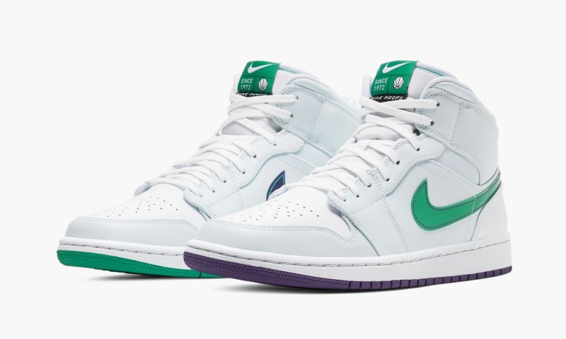Nike Air Jordan 1 Mid 'Nike Hoops - Luka Doncic' Schoenen Heren Wit Groen Nederland | 576321-HVR
