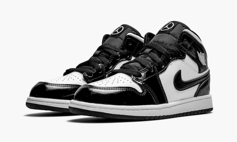Nike Air Jordan 1 Mid PS 'All Star 2021' Schoenen Kinderen Zwart Wit Nederland | 205748-VRJ