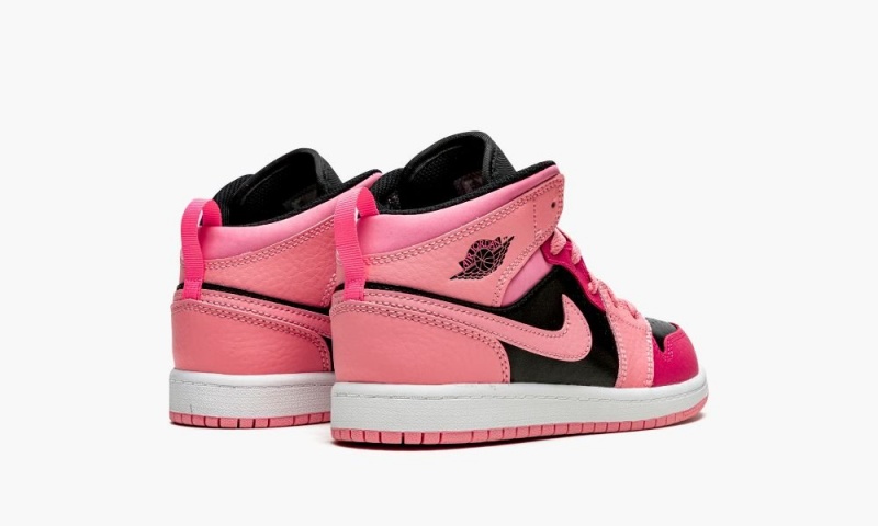 Nike Air Jordan 1 Mid PS 'Coral Chalk' Schoenen Kinderen Koraal Roze Zwart Nederland | 475623-SHC