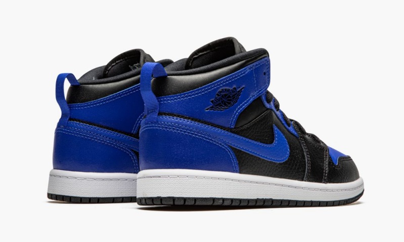 Nike Air Jordan 1 Mid PS 'Hyper Royal / Black' Schoenen Kinderen Zwart Koningsblauw Wit Nederland | 017659-UWT