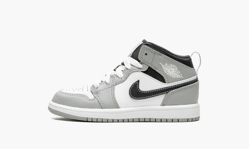 Nike Air Jordan 1 Mid PS \'Light Smoke Grey\' Schoenen Kinderen Grijs Nederland | 307284-RHM