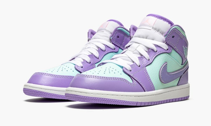 Nike Air Jordan 1 Mid PS 'Purple Pulse / Glacier Blue' Schoenen Kinderen Paars Nederland | 214306-TDV