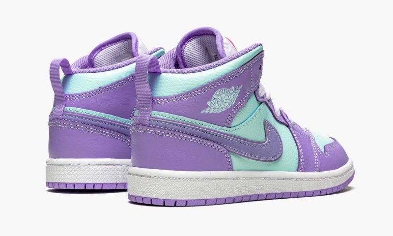 Nike Air Jordan 1 Mid PS 'Purple Pulse / Glacier Blue' Schoenen Kinderen Paars Nederland | 214306-TDV