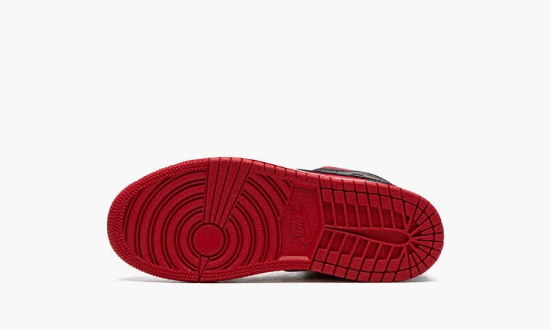 Nike Air Jordan 1 Mid PS 'Reverse Bred' Schoenen Kinderen Rood Zwart Wit Nederland | 264573-FDZ