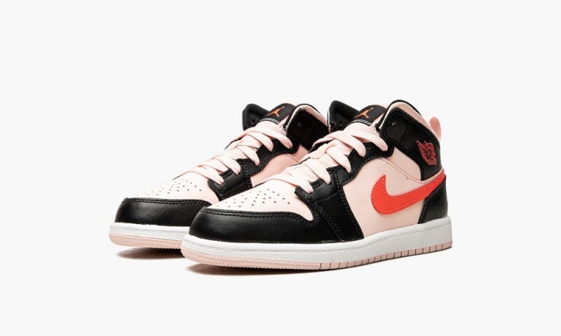Nike Air Jordan 1 Mid (PS) Schoenen Kinderen Zwart Nederland | 063185-DWO