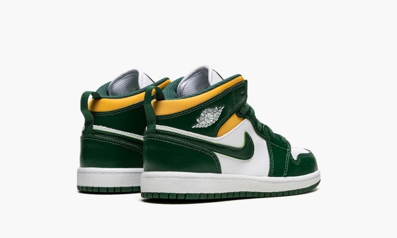 Nike Air Jordan 1 Mid PS 'Sonics' Schoenen Kinderen Groen Wit Nederland | 263187-OZV