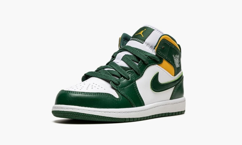 Nike Air Jordan 1 Mid PS 'Sonics' Schoenen Kinderen Groen Wit Nederland | 263187-OZV