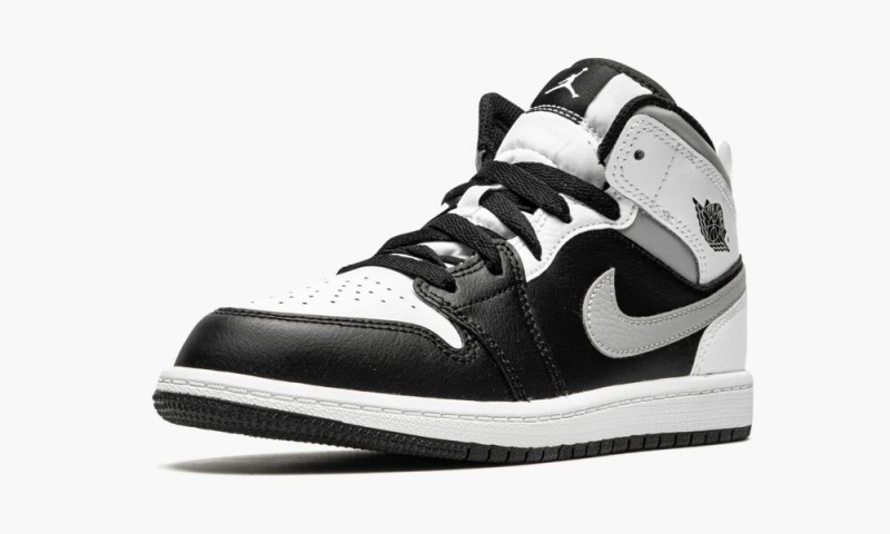 Nike Air Jordan 1 Mid PS 'White Shadow' Schoenen Kinderen Zwart Grijs Nederland | 318560-LHE