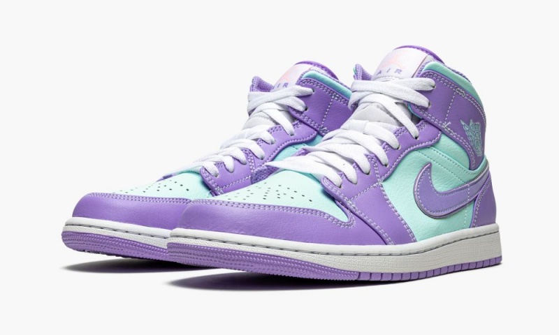 Nike Air Jordan 1 Mid 'Purple Pulse / Glacier Blue' Schoenen Heren Paars Nederland | 794820-JKY