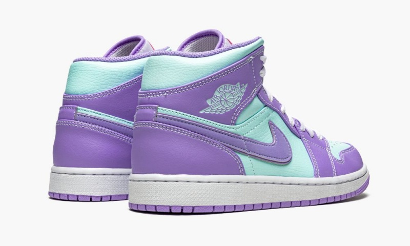 Nike Air Jordan 1 Mid 'Purple Pulse / Glacier Blue' Schoenen Heren Paars Nederland | 794820-JKY