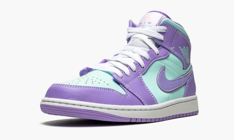 Nike Air Jordan 1 Mid 'Purple Pulse / Glacier Blue' Schoenen Heren Paars Nederland | 794820-JKY