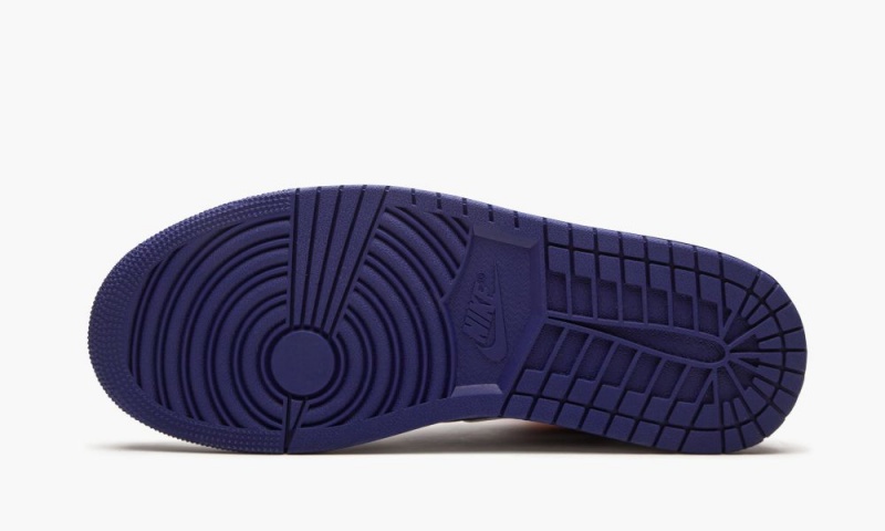 Nike Air Jordan 1 Mid 'Royal Blue / Laser Orange' Schoenen Heren Wit Oranje Nederland | 475302-DFY