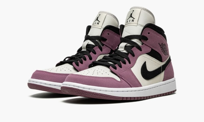 Nike Air Jordan 1 Mid SE 'Berry Pink' Schoenen Dames Paars Zwart Nederland | 182630-RKI