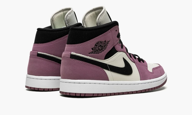 Nike Air Jordan 1 Mid SE 'Berry Pink' Schoenen Dames Paars Zwart Nederland | 182630-RKI