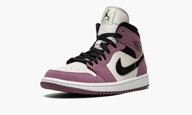 Nike Air Jordan 1 Mid SE 'Berry Pink' Schoenen Dames Paars Zwart Nederland | 182630-RKI