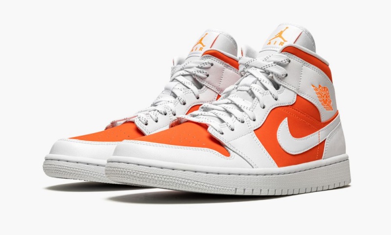 Nike Air Jordan 1 Mid SE 'Bright Citrus' Schoenen Dames Lichtoranje Wit Nederland | 526081-KRV