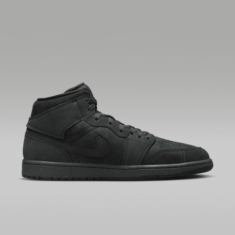 Nike Air Jordan 1 Mid SE Craft Schoenen Dames Donkergrijs Rood Zwart Nederland | 692140-FPM