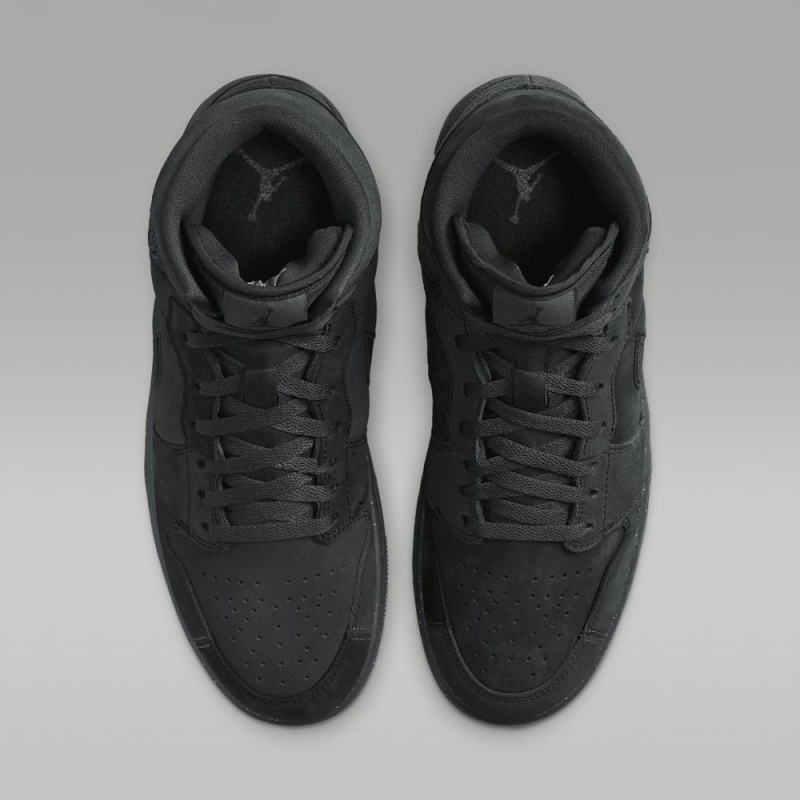 Nike Air Jordan 1 Mid SE Craft Schoenen Dames Donkergrijs Rood Zwart Nederland | 692140-FPM