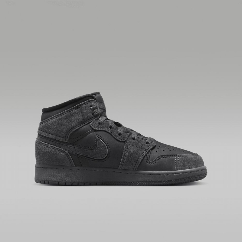 Nike Air Jordan 1 Mid SE Craft Schoenen Kinderen Donkergrijs Nederland | 092873-MFH