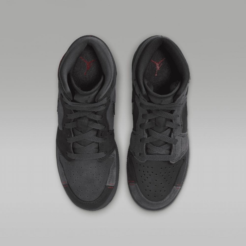 Nike Air Jordan 1 Mid SE Craft Schoenen Kinderen Donkergrijs Nederland | 092873-MFH