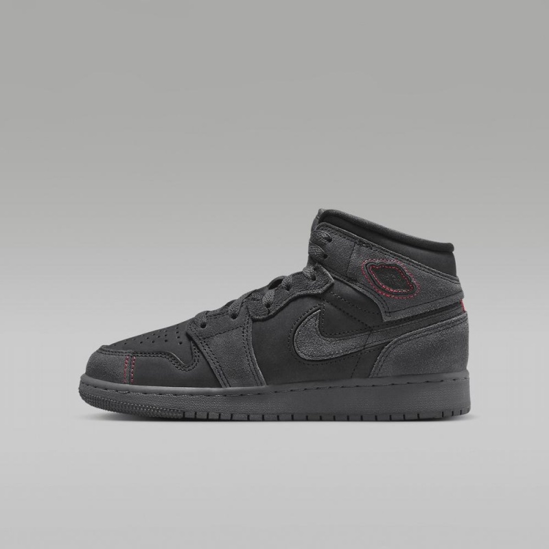 Nike Air Jordan 1 Mid SE Craft Schoenen Kinderen Donkergrijs Nederland | 092873-MFH