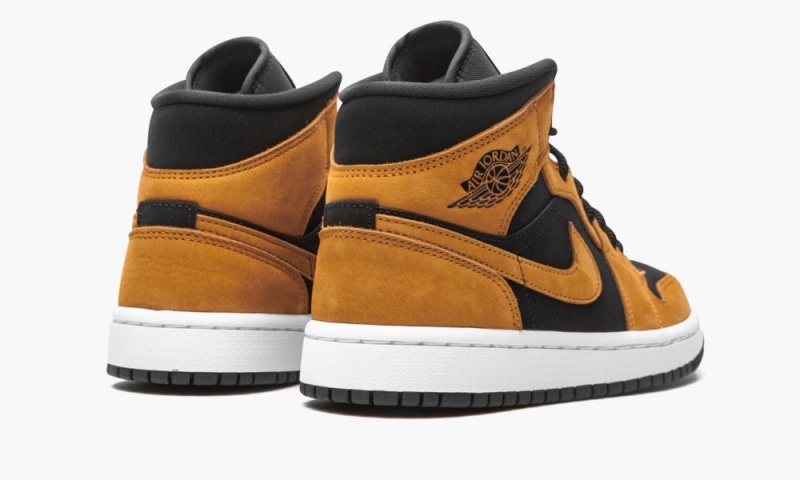 Nike Air Jordan 1 Mid SE 'Desert Ochre' Schoenen Dames Zwart Bruin Nederland | 716825-NJP