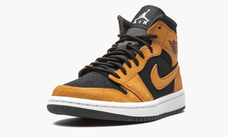 Nike Air Jordan 1 Mid SE 'Desert Ochre' Schoenen Dames Zwart Bruin Nederland | 716825-NJP