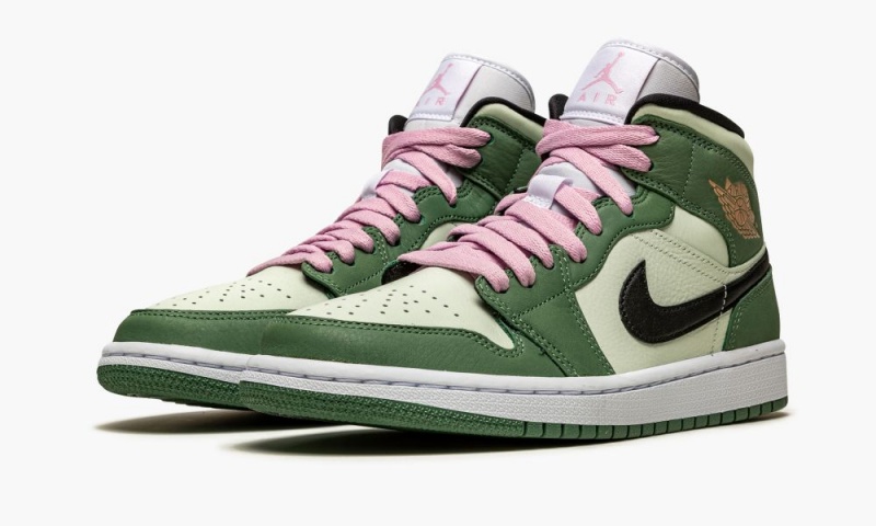 Nike Air Jordan 1 Mid SE 'Dutch Green' Schoenen Dames Groen Zwart Groen Nederland | 063789-GAX