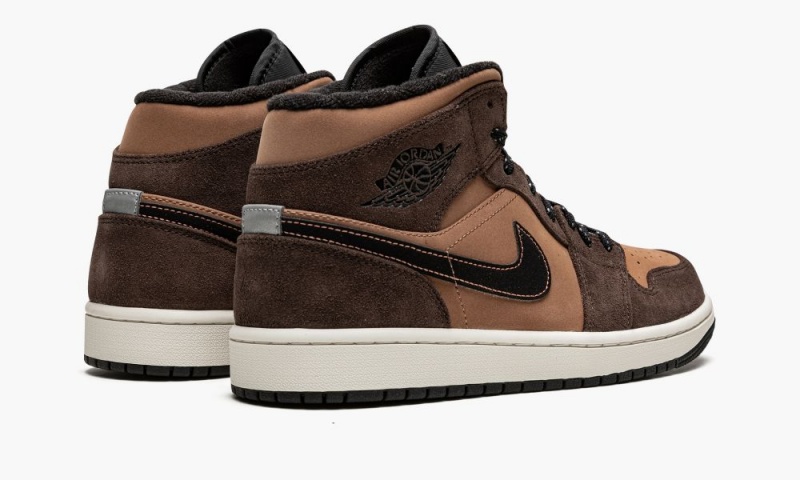 Nike Air Jordan 1 Mid SE 'Earth Tone' Schoenen Heren Donkerchocola Rood Nederland | 391726-OKZ