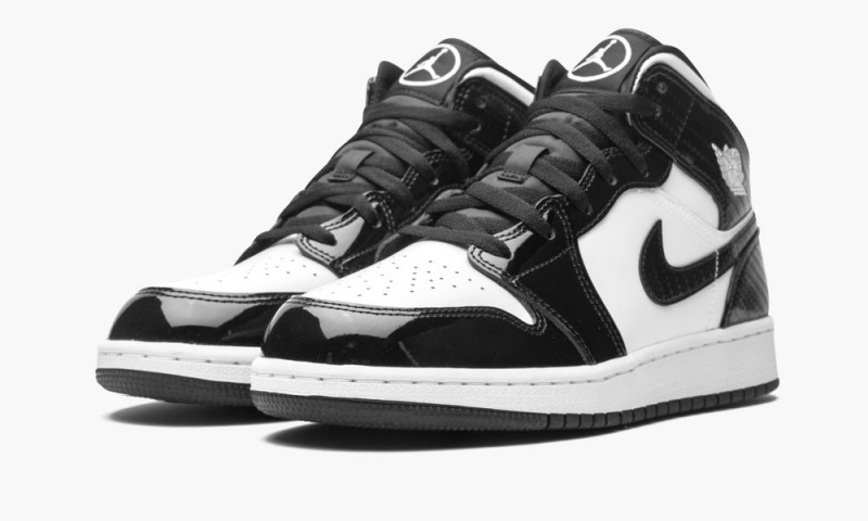 Nike Air Jordan 1 Mid SE GS 'All-Star Weekend 2021' Schoenen Kinderen Zwart Wit Nederland | 985641-CUA