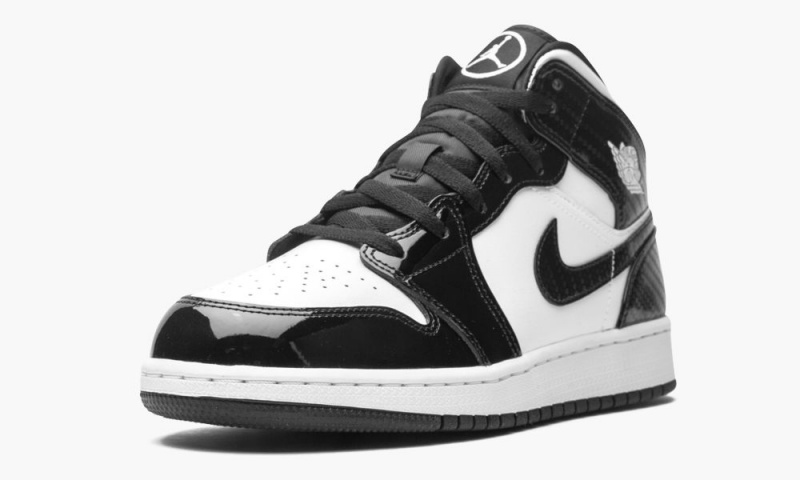 Nike Air Jordan 1 Mid SE GS 'All-Star Weekend 2021' Schoenen Kinderen Zwart Wit Nederland | 985641-CUA