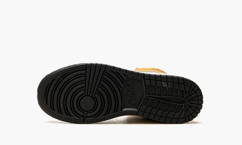 Nike Air Jordan 1 Mid SE GS 'Brushstroke' Schoenen Kinderen Wit Rood Bruin Nederland | 675802-IWH
