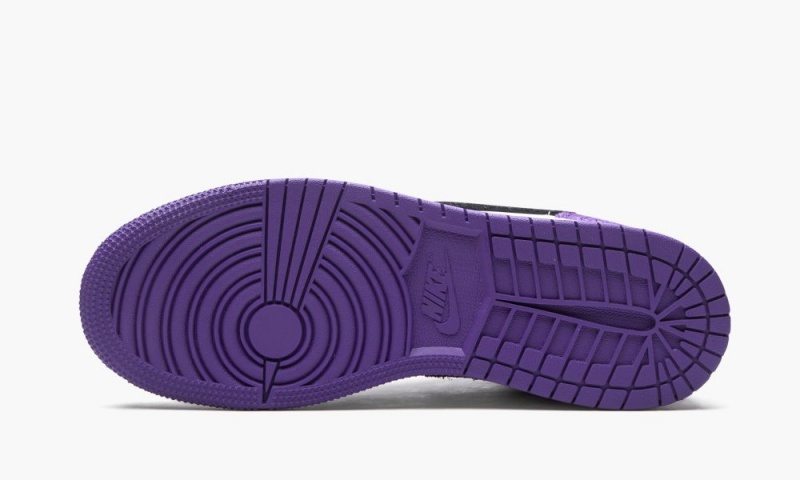 Nike Air Jordan 1 Mid SE GS 'Court Purple Suede' Schoenen Kinderen Wit Paars Zwart Nederland | 962730-ORN