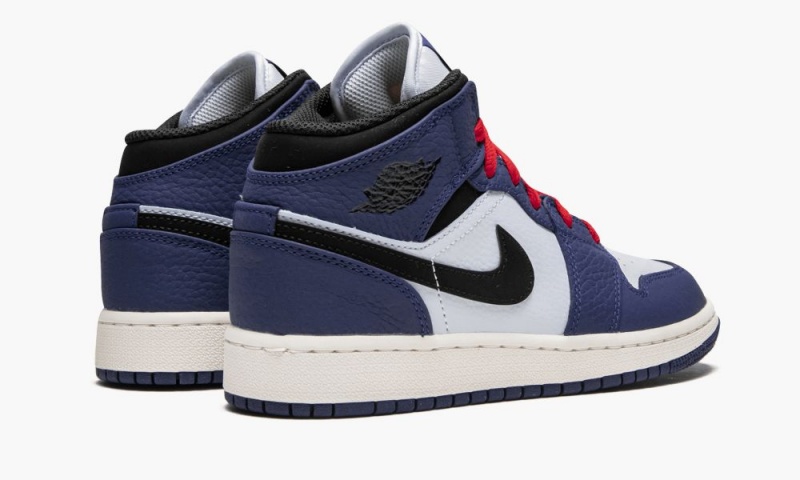 Nike Air Jordan 1 Mid SE (GS) 'Deep Royal' Schoenen Kinderen Diepkoningsblauw Zwart Nederland | 596071-KPZ