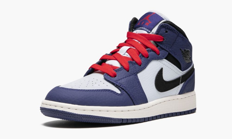 Nike Air Jordan 1 Mid SE (GS) 'Deep Royal' Schoenen Kinderen Diepkoningsblauw Zwart Nederland | 596071-KPZ