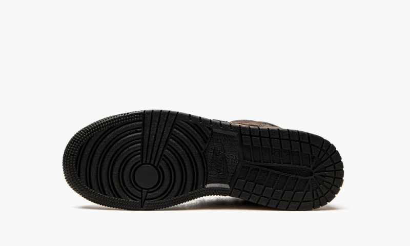 Nike Air Jordan 1 Mid SE GS 'Earth Tone' Schoenen Kinderen Donkerchocola Rood Nederland | 802549-VBZ