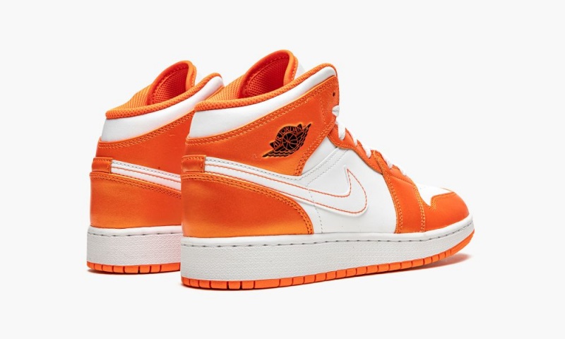 Nike Air Jordan 1 Mid SE GS 'Electro Orange' Schoenen Kinderen Oranje Zwart Wit Nederland | 872015-BOH