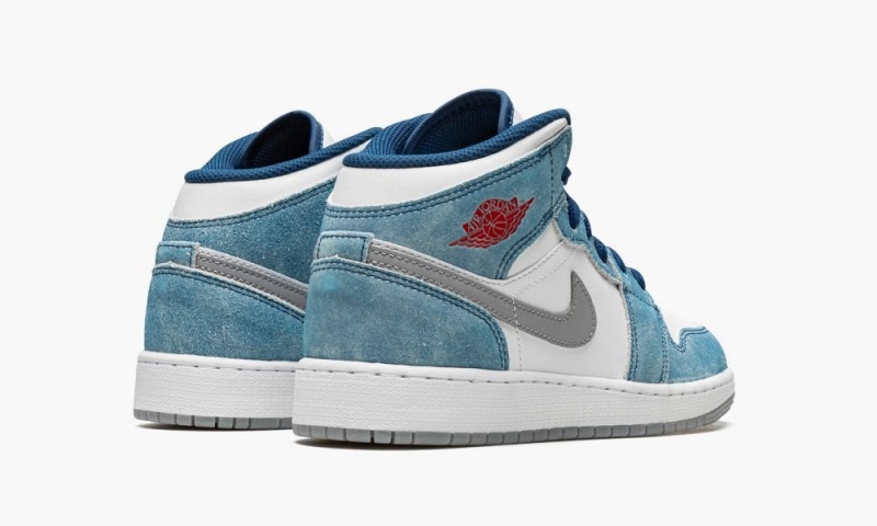 Nike Air Jordan 1 Mid SE GS 'French Blue' Schoenen Kinderen Blauw Rood Wit Nederland | 154760-DUE