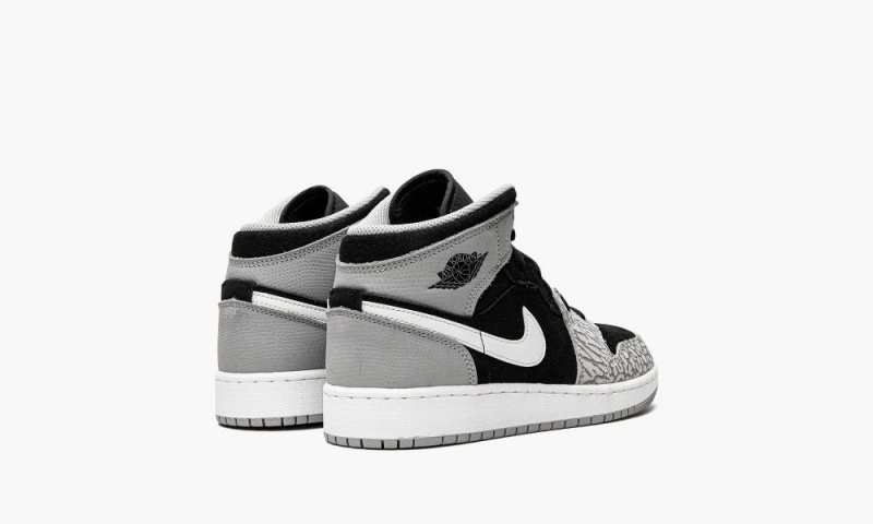 Nike Air Jordan 1 Mid SE GS Schoenen Kinderen Zwart Rood Wit Nederland | 850736-KZV