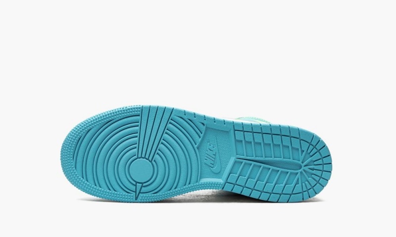 Nike Air Jordan 1 Mid SE GS 'Sprite Blue' Schoenen Kinderen Wit Blauw Nederland | 403975-RXL
