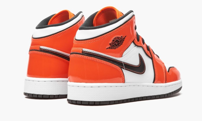 Nike Air Jordan 1 Mid SE GS 'Turf Orange' Schoenen Kinderen Oranje Zwart Wit Nederland | 279083-UXG