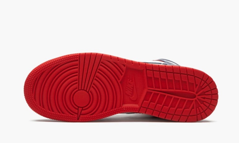 Nike Air Jordan 1 Mid SE GS 'USA' Schoenen Kinderen Donkerblauw Wit Rood Nederland | 271698-QIU