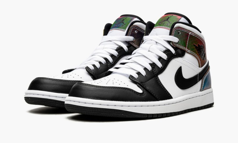 Nike Air Jordan 1 Mid SE 'Heat Reactive' Schoenen Heren Wit Zwart Nederland | 238570-ANF