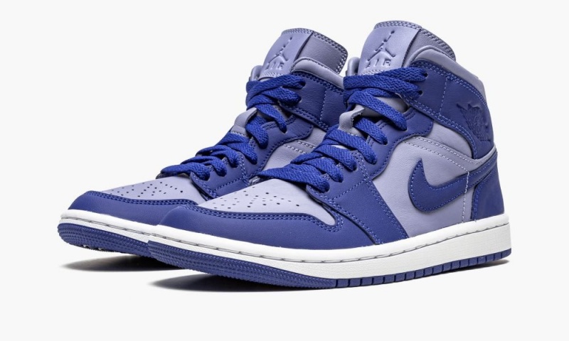 Nike Air Jordan 1 Mid SE 'Iron Purple' Schoenen Dames Paars Diepkoningsblauw Blauw Nederland | 925348-KBC