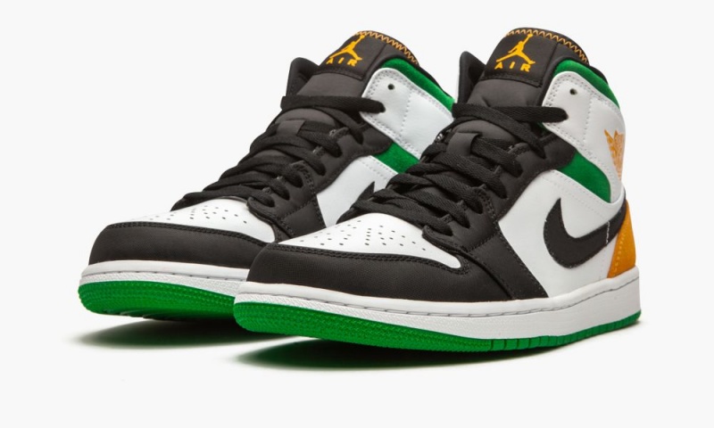 Nike Air Jordan 1 Mid SE 'Oakland' Schoenen Heren Wit Oranje Zwart Nederland | 498637-YEU